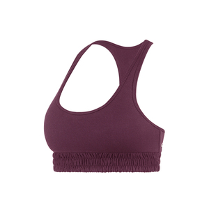 RESHAPE/重塑之路 绒花褶皱特别版工字背方领中强度运动内衣Petal