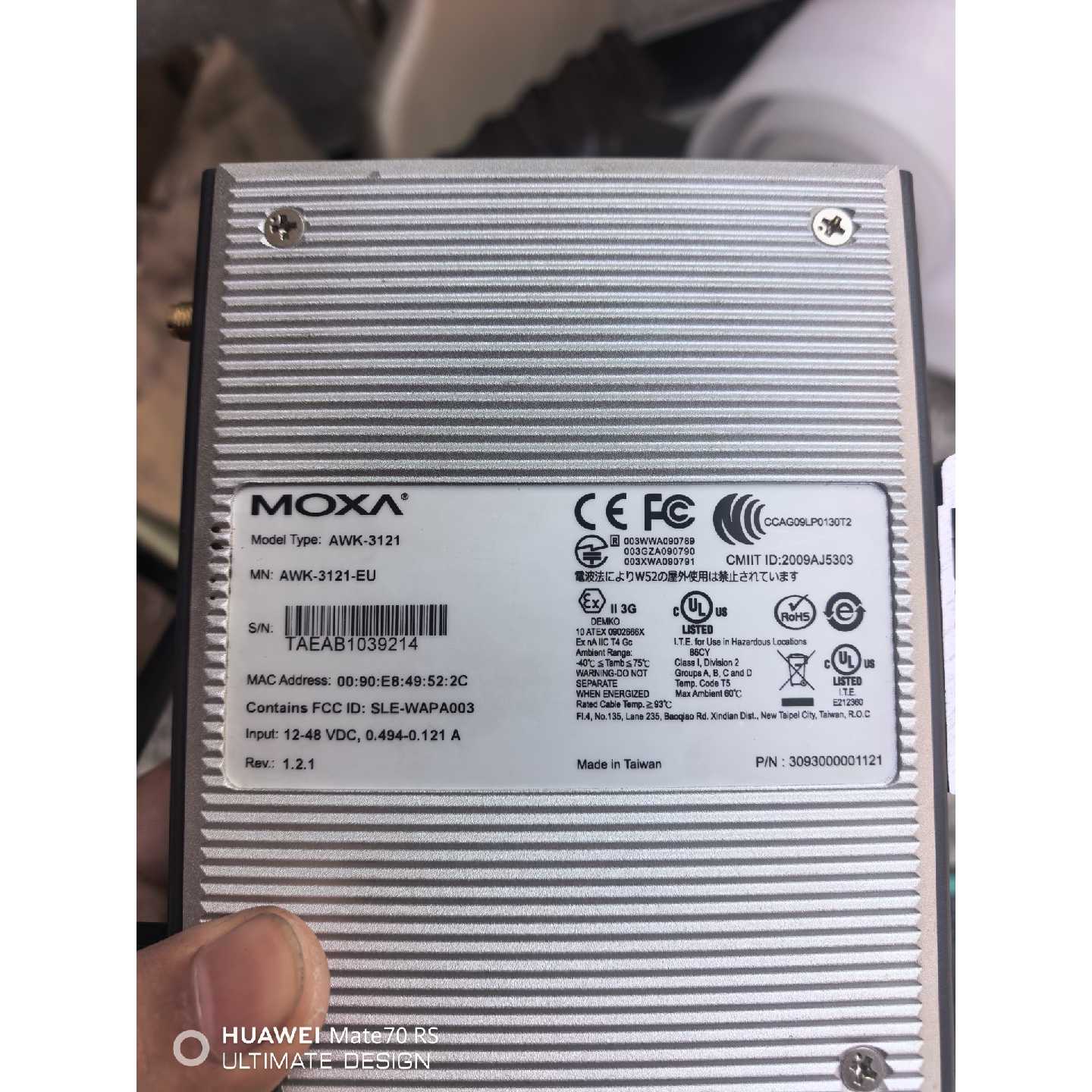 议价MOXA AWK-3121-EU工业无线AP,拆机件,成色漂