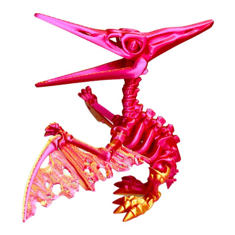 3D打印新款翼龙恐龙骨架仿真模型