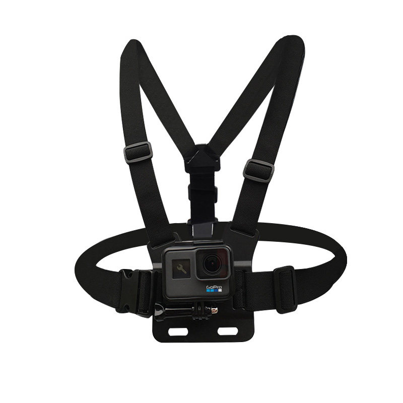 FOR Gopro12/11/10/9/8/7action4/3运动相机配件双肩胸带手机支架