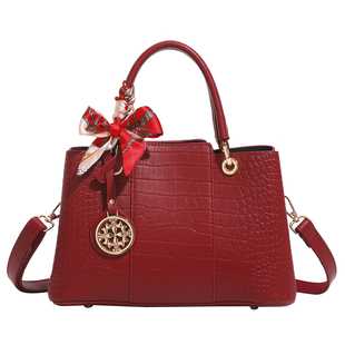 香港品牌复古妈妈结婚包红色女包包高级感婆婆婚宴手提包生日礼物