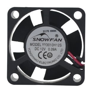 SNOWFAN3CM厘米微型小号3010静音液压双滚珠直流无刷12V散热风扇