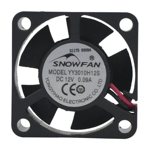 SNOWFAN3CM厘米微型小号3010静音液压双滚珠直流无刷12V散热风扇