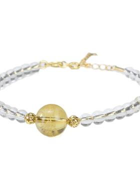 女款水晶日韩风心咒手环