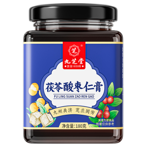 九芝堂茯苓酸枣仁膏百合茶粉汤失睡助神安前眠正宗官方旗舰店正品