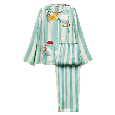 李兰迪同款』100%真丝睡衣套装