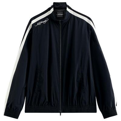 Ed Hardy埃德哈迪夏季流行新款男士黑色宽松落肩绣花夹克衫