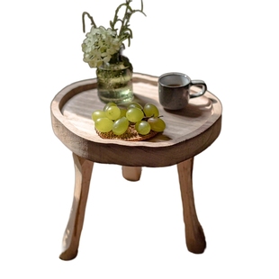 实木花盆托架底托花架复古小矮凳阳台花凳置物架小木凳实木底座