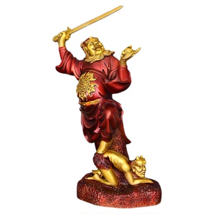 纯黄铜钟馗摆件天师伏魔家居装饰天官赐福天官赐福魁星点斗铜像