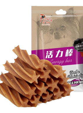 宠飞扬100g咬胶蛋黄洁齿磨牙棒