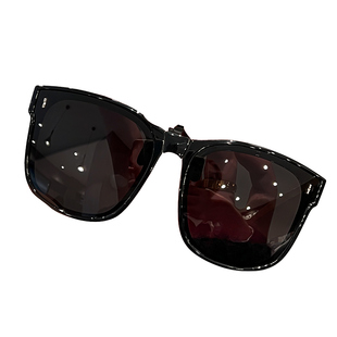 可以戴在眼镜上的墨镜折叠款夹片可套近视镜女士超轻型偏光太阳镜