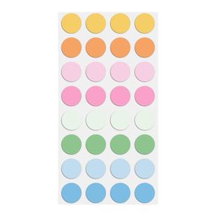 彩色圆点标签贴纸圆形分类标签纸手写可粘贴无痕口取纸防水标签贴不干胶标记贴不留痕自粘标识姓名贴办公用99