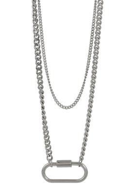 椭圆吊坠项链钛钢钛钢