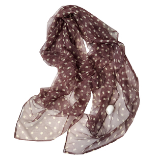 波点轻薄款真丝桑蚕丝护颈小丝巾东风纱洋气妈妈纱巾防晒小围巾女