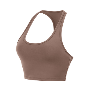 annerun运动背心女外穿健身工字美背内衣固定杯文胸莱卡瑜伽服夏