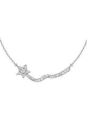 【自营】HEFANG Jewelry/何方珠宝流星飘带吊坠锁骨链轻奢礼物