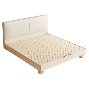 纯实木床静音齐边省空间薄床头悬浮床可定制飘窗拼接床排骨架床架