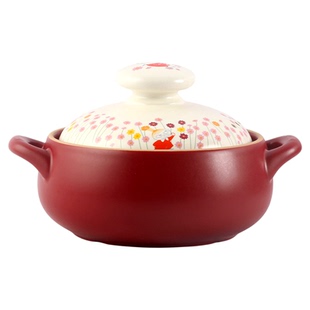 蓝莲花moomin姆明砂锅煲家用燃气灶专用耐高温干烧不裂煲汤陶瓷锅