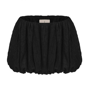 AtelierMissLu【积雨云】2024秋冬绵羊毛肌理微透修身短裤