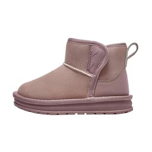 回力儿童雪地靴2025冬季中大童雪地棉靴男童女童加绒加厚短靴棉鞋