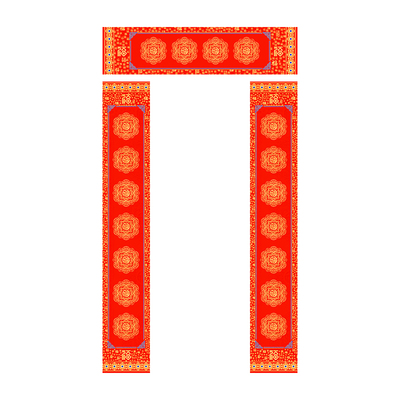 【买2送2】马年新款蜡染对联纸