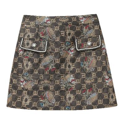 LULUALWAYS百搭绗缝棉半短裙