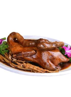红烧卤味系列之笋干鸭笋干炖鸭老鸭煲 卤鸭肉熟食750g
