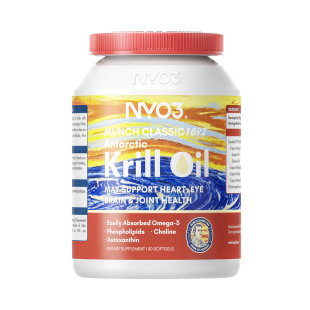 NYO3进口蒙克磷虾油软胶囊鱼油升级omega-3低密度中老年虾青素