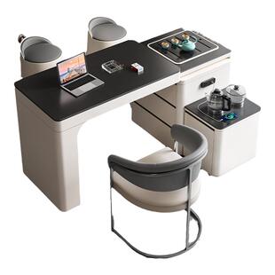 可移动茶几现代简约岩板茶桌椅组合小户型烧水壶一体伸缩旋转茶台