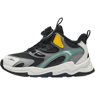 安踏儿童男童加绒保暖运动二棉鞋童鞋冬季女童雪地靴小童跑步鞋子