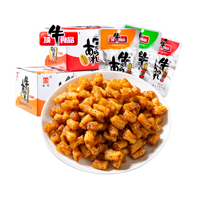 湖南顶牛素牛筋辣条东旺零食麻辣儿时经典怀旧小吃