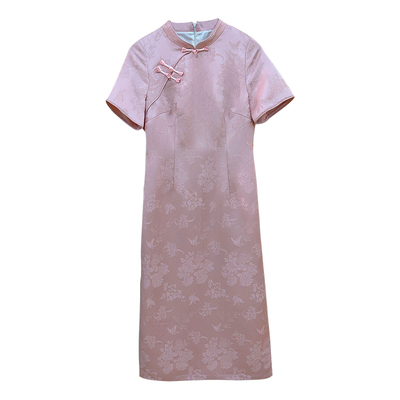 遇见大码提花高端新中式订婚旗袍