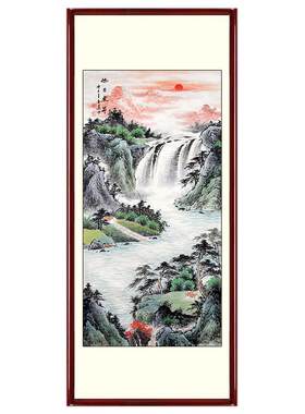 美协画家纯手绘真迹玄关走廊招财