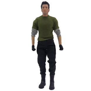 112新款漫威关节 可动男6寸蚂蚁3A飞虎队牛仔裤工装裤拼接T恤套装