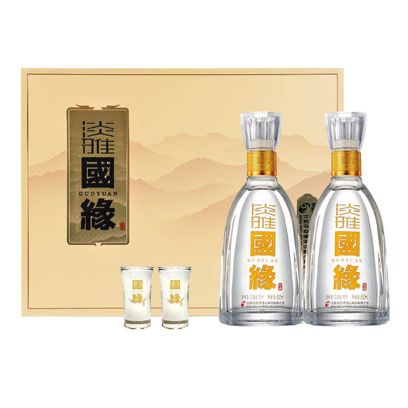 今世缘国缘淡雅礼盒500ml*2瓶装