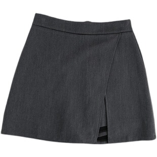 复古防走光高腰不规则裙裤Anti-exposure high waist skirt pants
