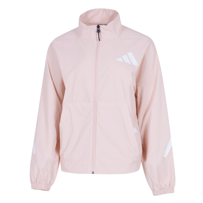 阿迪达斯女款休闲立领夹克