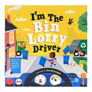 牛津精品加油吧小司机 英文原版绘本I'm The bus train digger Bin Lorry Driver交通工具职业认知图画书英语读物Oxford大学出版社