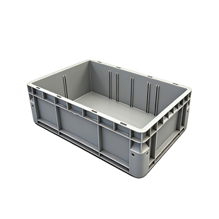 立体库周转箱工业可带盖分隔包角塑料箱加厚汽配胶箱中转EU物流箱