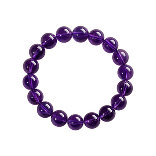 紫水晶散珠女手工diy材料饰品配件串珠手串天然乌拉圭紫水晶手链