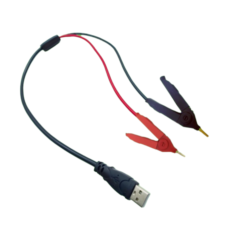 耀锐YR1030内阻测试仪专用USB接口伸缩弹性探针4线表笔同轴开尔夹