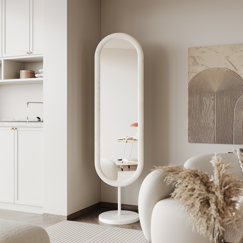 全身镜家用落地镜女生客厅穿衣镜贴墙轻奢试衣镜网红挂墙镜子
