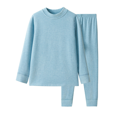 红豆男童女童羊毛发热内衣套装