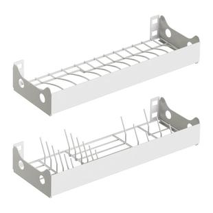 御仕家 免打孔壁挂收纳墙 厨房挂杆挂钩碗碟调料罐砧板刀具置物架