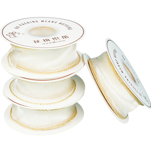 波浪韩式高品鱼尾纱斜纹浪花4CM宽丝带鲜花礼品包装蝴蝶结彩带