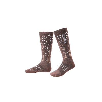 松野湃鄂温克系列羊毛滑雪袜