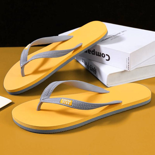 拖鞋男人字拖外穿防滑百搭夏季休闲软底橡胶J夹脚情侣沙滩拖0320m