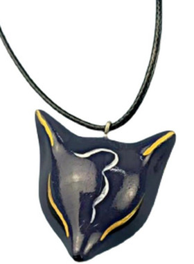 幸运暗黑九尾祈愿二次元陶瓷吊坠