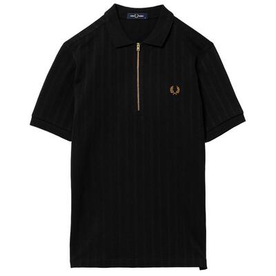 FREDPERRY半拉链polo衫英伦质感