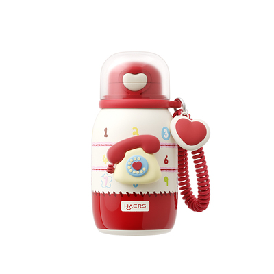 哈尔斯女生高颜值三饮保温杯316L